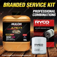 Ryco Oil Filter 10L APXHD10W40 Eng. Oil Service Kit for Toyota Hilux KUN16 KUN26