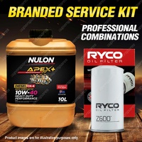 Ryco Oil Filter 10L APXHD10W40 Engine Oil Service Kit for Isuzu D-Max TF 3.0L TD