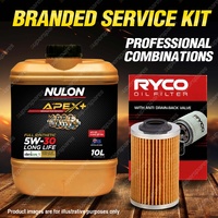 Ryco Oil Filter 10L APX5W30D1 Oil Service Kit for Holden Adventra VZ Calais VE