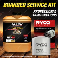 Ryco Oil Filter 10L APX5W30D1 Eng. Oil Service Kit for Ford Territory SY SZ SZII