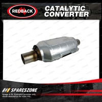 Redback Petrol Oval Ceramic Catalytic Converter - Euro II In/Out 2" CPSI 400