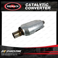 Redback Petrol Oval Ceramic Catalytic Converter - Euro II In/Out 2-1/4" CPSI 400