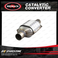 Redback Petrol Oval Ceramic Catalytic Converter - Euro 5 In/Out 2" CPSI 400