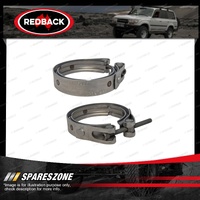 2 Pcs Redback Heavy Duty V-Clamps - Stainless Steel OE Part No.1400876 V-Schelle