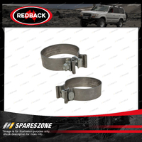 2 pieces of Redback Brand Exhaust Pipe Accuseal Stack Clamps 50mm 2"