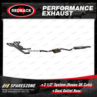 Redback 2 1/2" System Reuse OE Cats Dual Outlet for Holden Calais Commodore VS