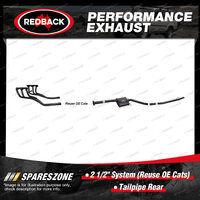 Redback 2 1/2" System for Holden Commodore Calais With Centre Muffler Only