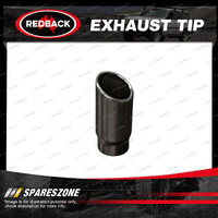 Redback Exhaust Tip Rolled In Acut RV - 63mm 2-1/2" In 63mm 2-1/2" Out