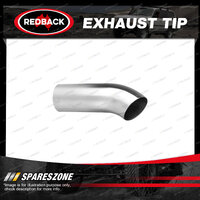 Redback Exhaust Tip Dump Pipe - 63mm 2-1/2" In 63mm 2-1/2" Out 203mm Long