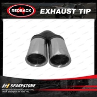 Redback Exhaust Tip Y-Piece - Dual 3" Outlet 304 Stainless Steel Double Wall