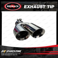 Redback Exhaust Tip Y-Piece - Dual 3 1/4" Out 3" In Clamp 304 Stainless Steel