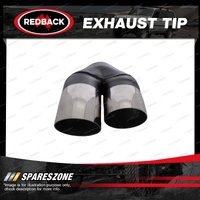 Redback Exhaust Tip Y-Piece - SC Stepped 2 1/4" In 2 x 3" Out 9" Long