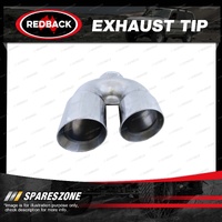 Redback Right Hand Side Exhaust Tip Y-Piece - 3" In Dual 3.5" Out 304 Stainless
