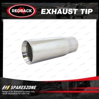 Redback Exhaust Tip - Double Walled Straight Cut Rolled In 63mm In 210mm Out