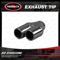 Redback Exhaust Tip Y-Piece - Stepped Straight Cut Rolled In 304 Stainless Steel