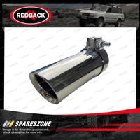 Redback 3" Exhaust Tip - With 3" Clamp Polished 304 Stainless Single Outlet