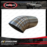 Redback Exhaust Tip Dump Pipe - 76mm 3" Inlet 76mm 3" Outlet Length 178mm 304 SS