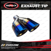 Redback Exhaust Tip Y-Piecet - LHS Single 2.5" In Dual 3.5" Out DW Titanium