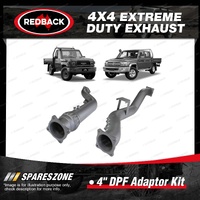 Redback Extreme Duty 4" Exhaust DPF Adaptor Kit for Toyota Landcruiser VDJ76 79