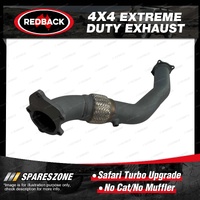 Redback Extreme Duty 3" Dump Pipe for Toyota Landcruiser HZJ80R 4.2L 1H-Z 90-98