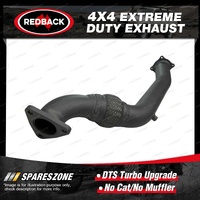Redback Extreme Duty 3" DTS Dump Pipe for Toyota Landcruiser HZJ80R 4.2L 90-98