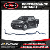 Redback 3" Exhaust With Large Muffler & Cat for Holden Colorado RG 2.8L 12-16
