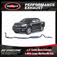Redback 3" Exhaust With Large Muffler No Cat for Holden Colorado RG 2.8L 12-16