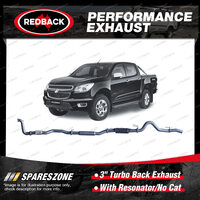 Redback 3" Exhaust With Resonator No Cat for Holden Colorado RG 2.8L 12-16