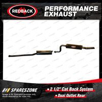 Redback 2 1/2" Cat Back System Dual Outlet Rear for Ford Falcon FG 5.4L 08-11