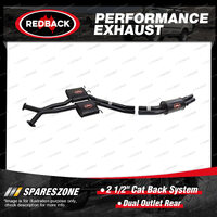 Redback 2 1/2" Cat Back System Dual Outlet Rear for Holden Caprice Statesman WL