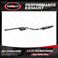 Redback 2 1/2" Cat Back System Dual Outlet Rear for Holden Caprice WH WK 3.8L