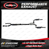 Redback 2 1/2" Cat Back System Single Outlet Rear for Holden Commodore VE VF
