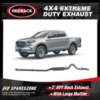 Redback 3" DPF Back Exhaust With Large Muffler for Mazda BT-50 B30B TF 3.0L