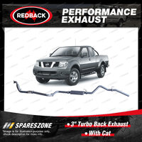Redback 3" Exhaust With Cat for Nissan Navara D22 2.5L Diesel 03/2002-10/2015