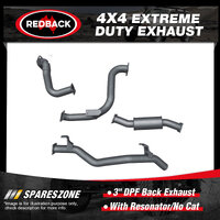 Redback 3" DPF Back Exhaust With Resonator No Cat for Toyota Landcruiser VDJ78R