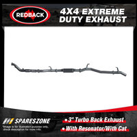 Redback 3" Exhaust With Resonator With Cat for Toyota Landcruiser VDJ76R 07-On