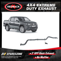Redback 3" DPF Back Exhaust 3 Bolt No Muffler for Volkswagen Amarok 2H 3.0L
