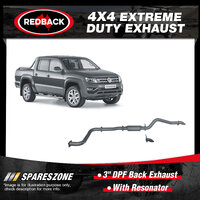 Redback 3" DPF Back Exhaust With Resonator for Volkswagen Amarok 2H 3.0L 16-On