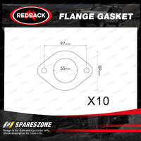 10 Redback Flange Gaskets for Nissan 280ZX 300ZX Skyline Stanza Infiniti EXA