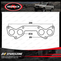 1 pc Redback DSF Exhaust Manifold Gasket for Mazda 626 F8 FE F2 4 Cylinders