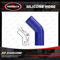 1 pc Redback 3/8" Silicone Hose - 45 Degree Bend Blue Chemical Resistance