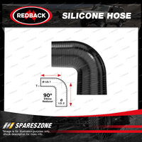 1 pc Redback 3" in 4" out Silicone Hose - 90 Degree Bend Reducer Black