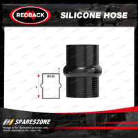 1 pc Redback 4" Silicone Hose - Straight Hump Black Chemical Resistance