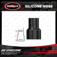 1 pc Redback 1-3/4" in 2" out Silicone Hose - Straight Reducer Black
