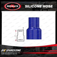 1 pc Redback 2" in 2-1/4" out Silicone Hose - Straight Reducer Blue