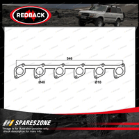1 piece of Redback Exhaust Header Plate for Ford Falcon EA from 1988