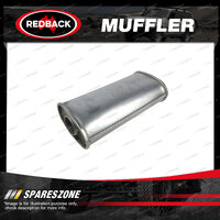 Redback Universal Muffler - 5" x 3" Oval 18" Long 2 1/4" Centre/Centre