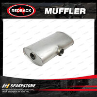 Redback Universal Muffler - 10 x 5" Oval Side Entry 3" In 2 1/2" Out