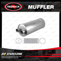 Redback Universal Truck Muffler - 9" Round 24" Long ID 3" In/Out Same End