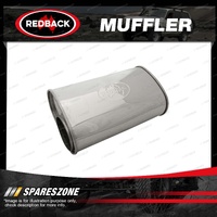 Redback Muffler - 4" Inlet 228mm 9" x 127mm 5" 304 Stainless Steel With Spigots